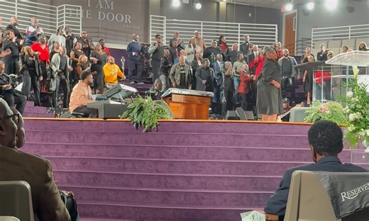 “The Gospel Soul Children helped send our own Directress, Veronica Downs-Dorsey, home worthy of honor and glory. Take your rest, Mrs. Vee. Your legacy will live on in every note we sing.” | Gospel Soul Children offical