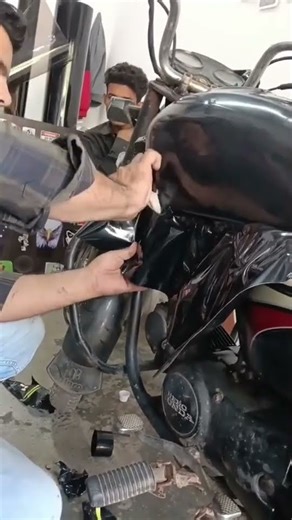 black glass silver sticker 🙀 CD dawn bike full body customise #ckpk0011 #youtubeshorts #anime #love