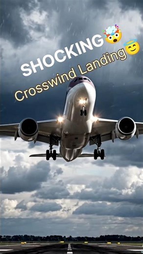 🥱SHOCKING Crosswind Landing at Melbourne Airport – Extreme Wind Approach #shorts #shortsfeed