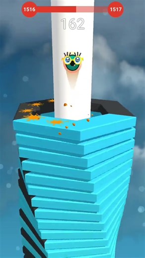 Stack Ball Gameplay Highest Score lvl1517