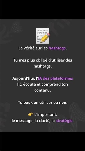 L’utilisation des hashtags.