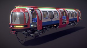 Cyberpunk London Tube Train - Buy Royalty Free 3D model by G.West / 723 (@se7en23)