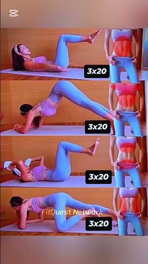 Get SIX PACK ABS FAST at Home with this Simple Workout for Girls! #workoutroutine #easyworkout