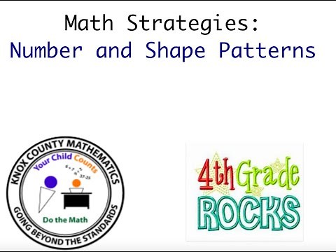 4th Grade Lesson 8 Number and Shape Patterns