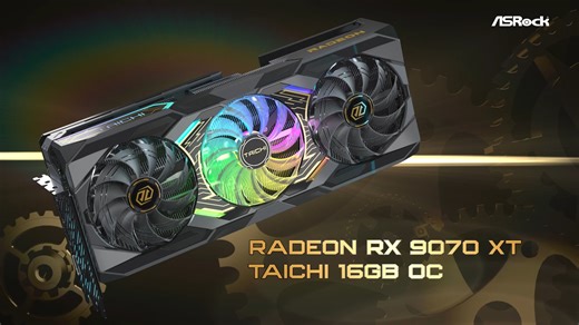 The new ASRock AMD Radeon™ RX 9070 XT Taichi 16GB OC graphics card is...