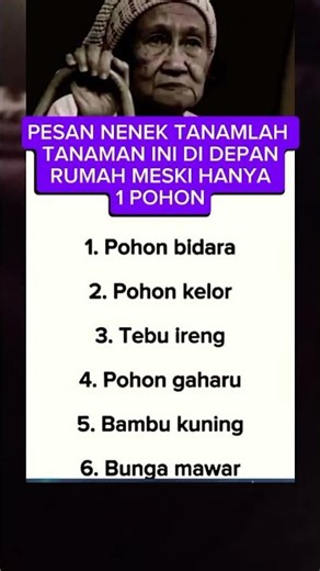 Ingat Pesan Nenek Tanamlah Tanaman Ini Di Depan Rumah #shorts #fypyoutube