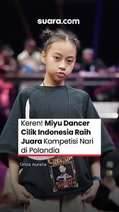 Kabar bahagia datang dari ancer muda Indonesia Miyu Ananthamaya Pranoto alias Miyu yang berhasil meraih Juara 1 kategori Hip Hop U-18 di ajang Future Pace x OSHEE 2026 di Kraków, Polandia. Tampil dengan dance modern membuatnya berhasil menjadi juara mengalahkan M.O.D. 008, yang pernah menjuarai Red Bull Dance Your Style Austria. Sebagai informasi, Miyu sendiri sudah mengenal dunia tari sejak usia 6 hingga 7 tahun dan terus mengasah kemampuannya. Dari sana, ia mulai mendalami berbagai gaya sepert