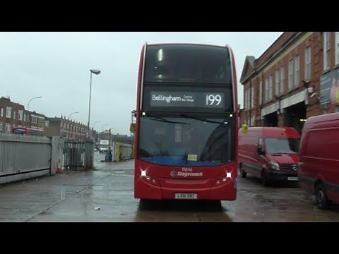 Full Route Visual. Route 199: Canada Water Bus Stn - Bellingham, Catford Bus Garage (LX61DBZ)(19846)