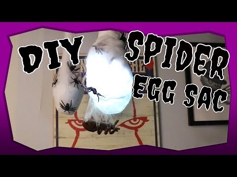 DIY Halloween Props - How to make Spider Egg Sac