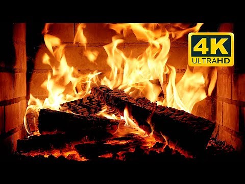🔥 Cozy Fireplace 4K (12 HOURS). Fireplace Ambience with Crackling Fire Sounds. Fireplace 4K 60FPS