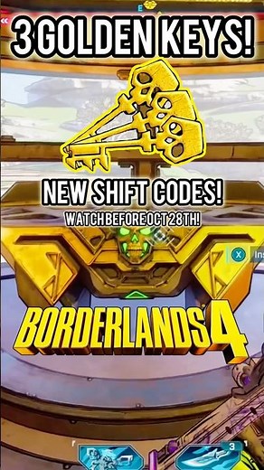 3 Golden Key SHiFT Codes for Borderlands 4 Redeem Fast! 😮
