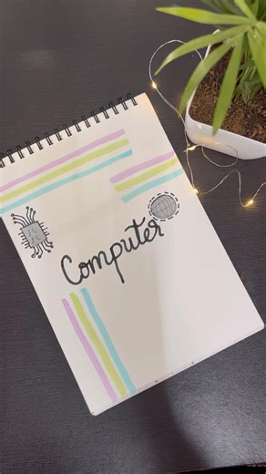 Easy front page ideas!!! Computer 🖥️ #craftideas #youtubeshorts #ramadan