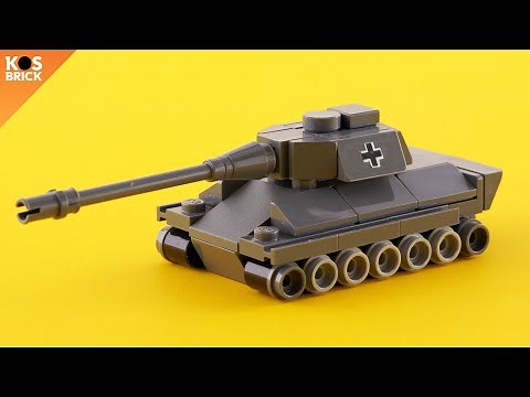 Lego Tiger 2 / King Tiger WW2 German Tank Mini Vehicles (Tutorial)