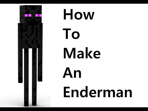 How to make a paper Enderman ( Minecraft ) Papercraft toy. Easy to make. Papercraft minecraft