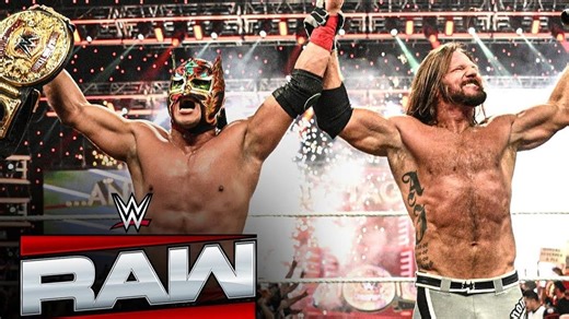 【RAW1691】世界双打冠军赛 地狱判官对战AJ斯泰尔斯与李龙