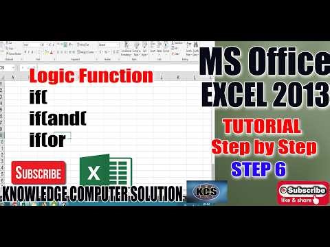 ms excel logic function if , ifand, if or step 6