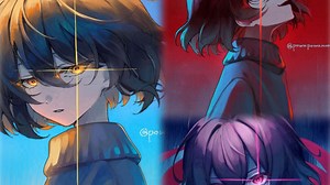 【UNDERTALE动画】Frisk x Chara x Kris