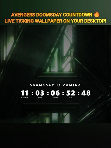 Set an Avengers Doomsday Countdown on Your PC 🔥 #Doomsday #avengersdoomsday #avengers #wallpaper