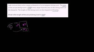 Solving a scale drawing word problem