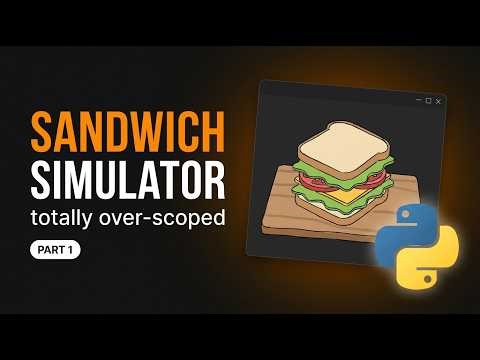 Making a "sandwich-making-simulator" and totally over scoping it | Part 1