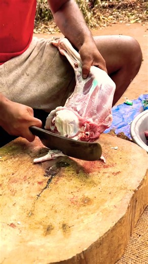 Goat Leg Peace Cutting Skills HD #shorts #meat #mutton #maheshmeatcuts