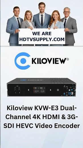 Kiloview KVW-E3 Dual-Channel 4K HDMI & 3G-SDI HEVC Video Encoder