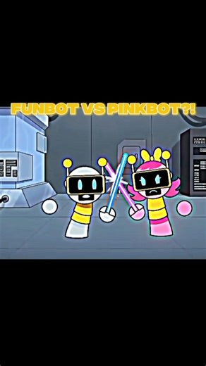Funbot Vs Pinkbot !? #sprunki #edit #skull #animation #shortvideo
