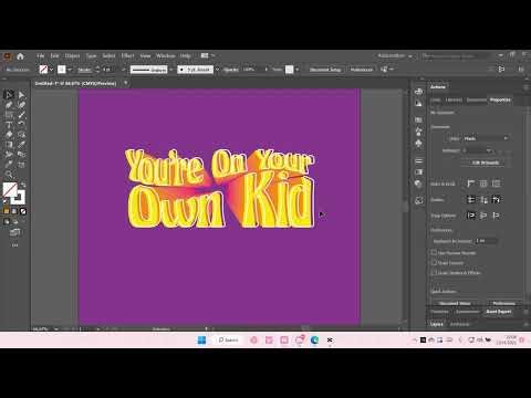 3D Wavy Text Effect Tutorial On Adobe Illustrator CC