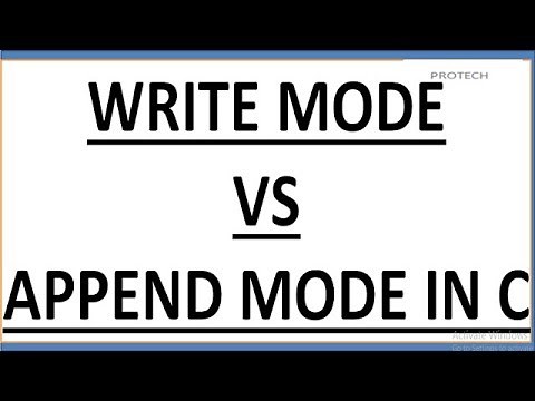 DIFFERENCE BETWEEN WRITE MODE AND APPEND MODE IN C (HINDI)