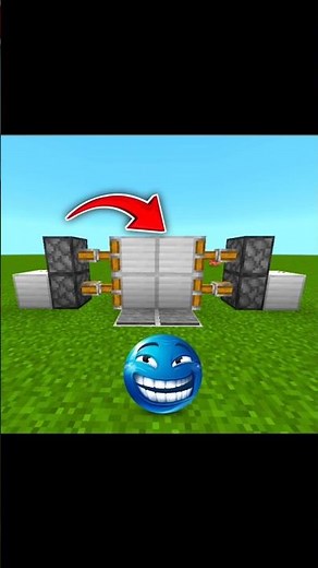 Minecraft Automatic Door 😱 Easy Redstone Trick! #minecraft #shorts