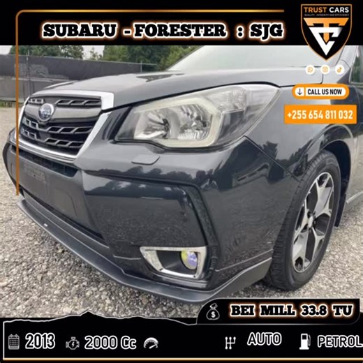 MAGARI BEI RAHISI on Instagram: "AGIZA/NUNUA GARI NA #TRUSTCARS KWA MALIPO YA AWAMU MBILI . 🍂 SUBARU FORESTER - SJG ❗ BLACK ❗ 2013 ❗CC 1,990❗ PETROL ❗ 2WD ❗ 5SEAT ❗KM LOW ❗ GRADE 4 ❗ ROOF RAIL ❗ FULL BODY KIT ;; 🌱FEATURES 🌱 PUSH TO START ! STEERING SWITCHES !BACK CAMERA ! FOG LIGHT ! AC ! DVD PLAYER ! TV ! NV ! SOUND SYSTEM AM/FM STEREO ! ABS ! AB ! KEY LESS ENTRY ! POWER BACK DOOR ! POWER STEERING , SEAT, WINDOW , MIRROR ! RIMS SPORT SIZE 17! : 💰BEI MILL 33.8 { l
