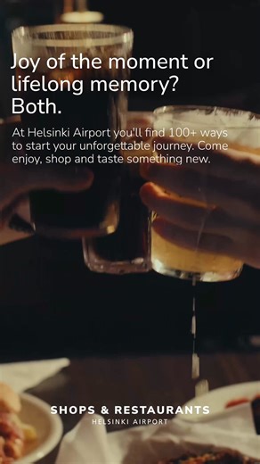 At Helsinki Airport, everyone finds their own moment. Over 100 shops and restaurants turn the journey into an experience. | Helsinki Airport | Facebook