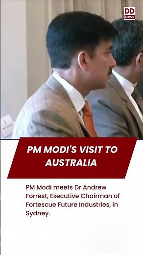 PM Modi meets Dr. Andrew Forrest, Executive Chairman of Fortescue Future Industries, in Sydney