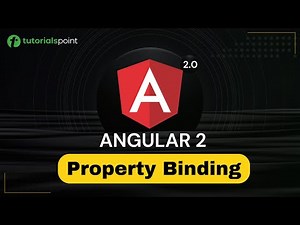 Angular 2 Property Binding | Angular 2 Training | Tutorialspoint