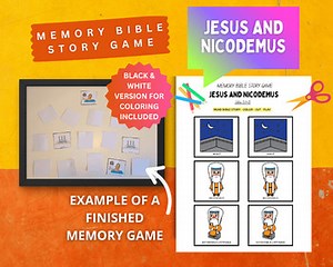 Jesus and Nicodemus Memory Game | John 3 Bible Story | Born Again Teaching of Je