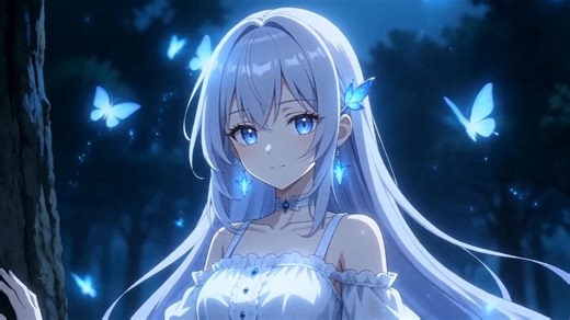 【原创AI动画】第一集--与白发少女的初遇