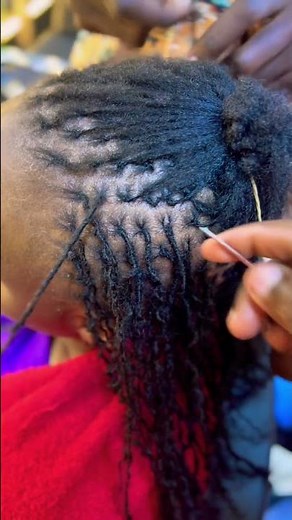How to Install Human hair Sisterlocks Extensions. #sisterlocks #locs