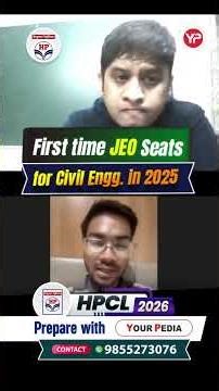 First time JEO Seats for Civil Engineering in 2025 | Prepare for CBT GT PI with YourPedia