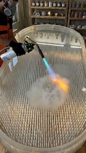 Making a Massive Glowing Resin Table with 1,000s of Acrylic Pegs#Epoxy #ResinArt #diy