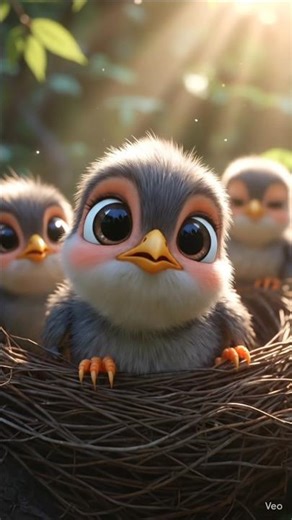 Cute Little Birds in Sunshine 🌿☀️ | 3D Animated Short Video