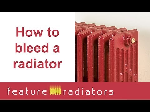 How to bleed a radiator