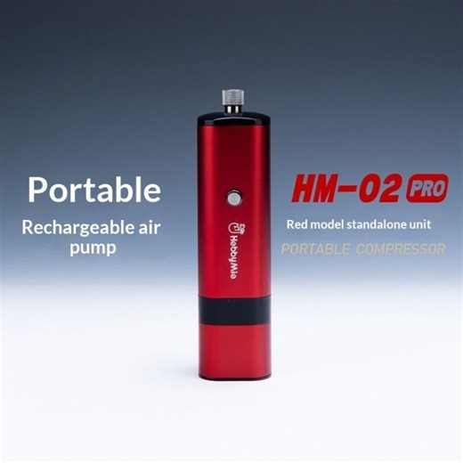 HobbyMio HM-02 PRO Portable Compressor Airbrush Kit Rechargeable Air Pump Auto-stop Function for Gundam Military Model Painting Tools Car Nail Art Cake Project Red/Black | Lazada PH