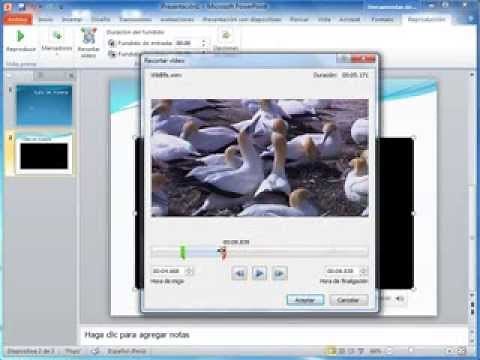recorte de audio y video en power point