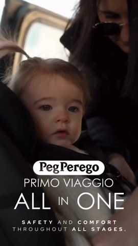 Peg Perego Primo Viaggio All-in-One Convertible Car Seat – Newborn to 10+ Years – 5-120 lbs – Height Adjustable & Slim, 100% FR-Free, Made in Italy, Crystal Black (Black)