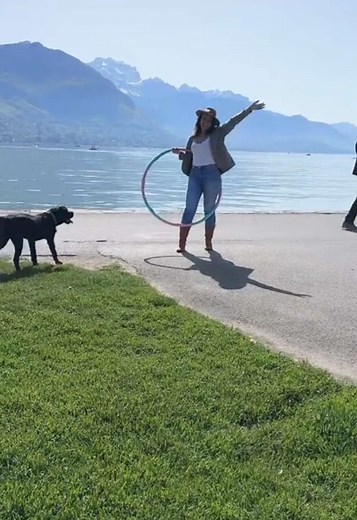 Spinning in Paradise: Annecy Lake Hula Hoop!