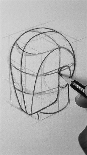 O segredo para desenhar rostos em qualquer ângulo! #tutorialdedesenho #drawing #loomismethod #art