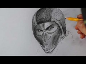 How to draw Scorpion - Mortal Kombat 11