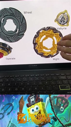 Cyclops "Spongebob Squarepants" [Mobile Legends] Beyblade X Combo #shorts