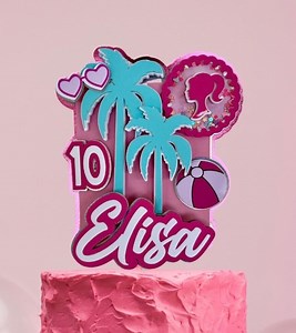 Doll Cake Topper / Cupcake Topper With Name & Age - Etsy Canada