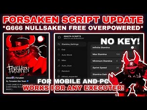 [G666😈 ] Forsaken Script Pastebin **NO KEY** AI AutoPlay | Instant Fix | AutoBlock | INFI Stamina🕸️